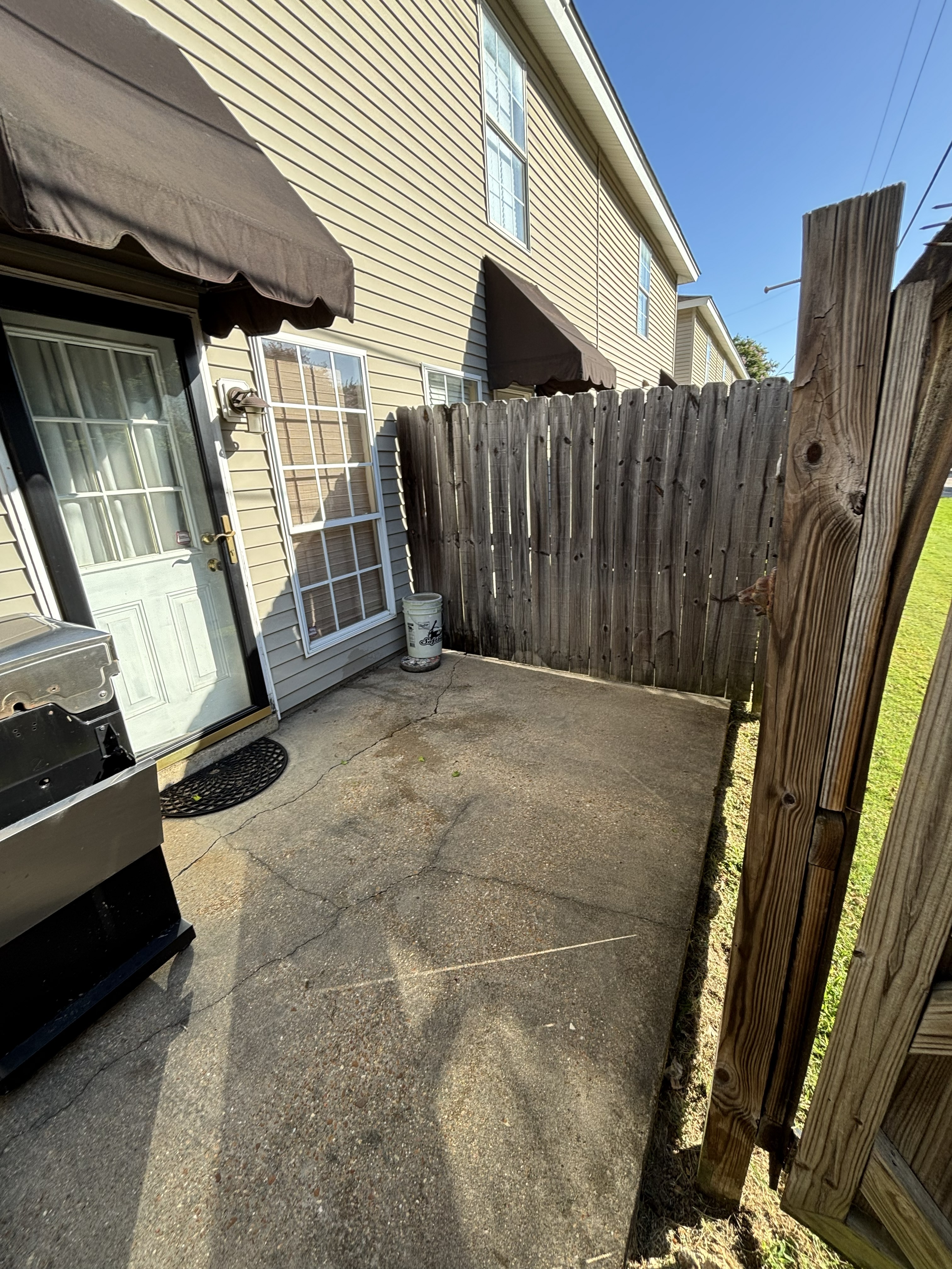 Patio Cleanup After